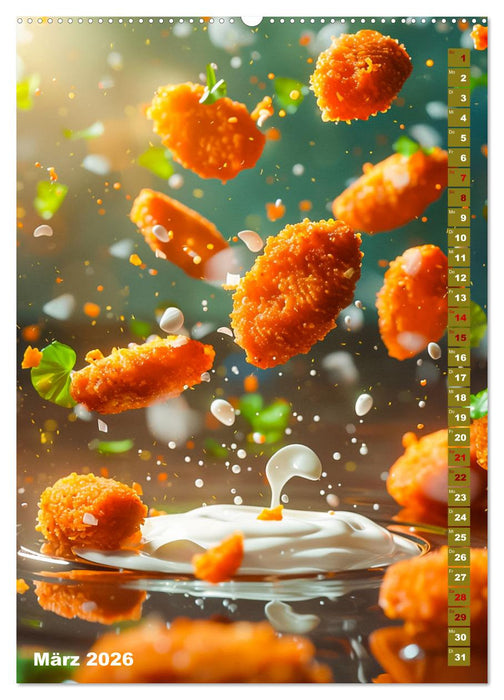 Leckeres Fast Food (CALVENDO Premium Wandkalender 2026)