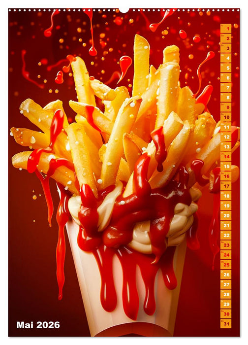 Leckeres Fast Food (CALVENDO Premium Wandkalender 2026)