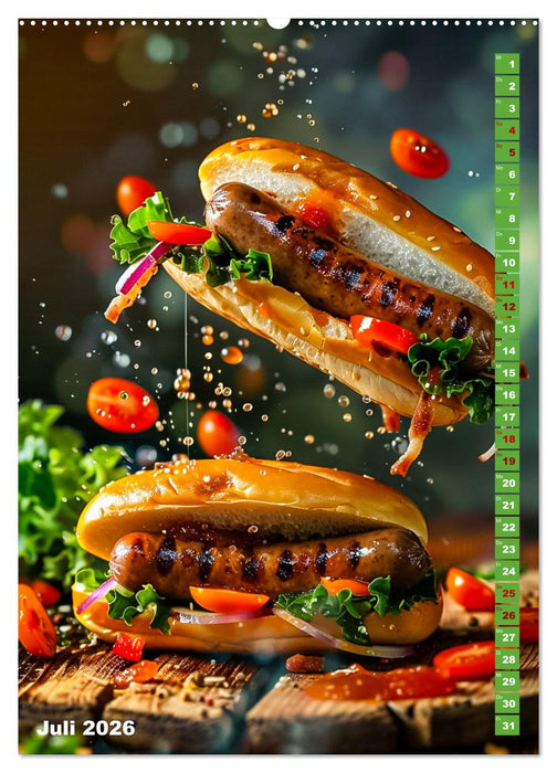 Leckeres Fast Food (CALVENDO Premium Wandkalender 2026)