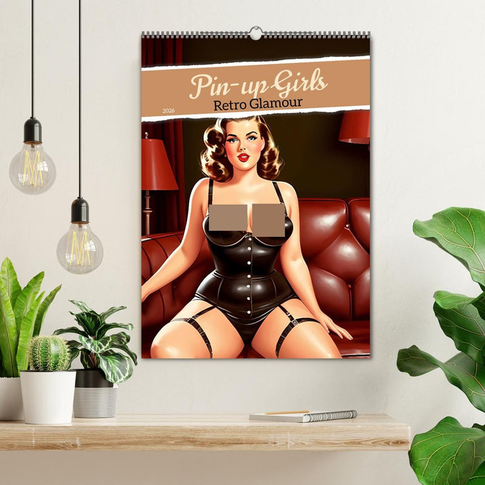 Pin-up Girls - Retro Glamour (CALVENDO Wandkalender 2026)