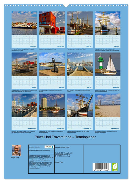 Priwall bei Travemünde – Terminplaner (CALVENDO Premium Wandkalender 2026)