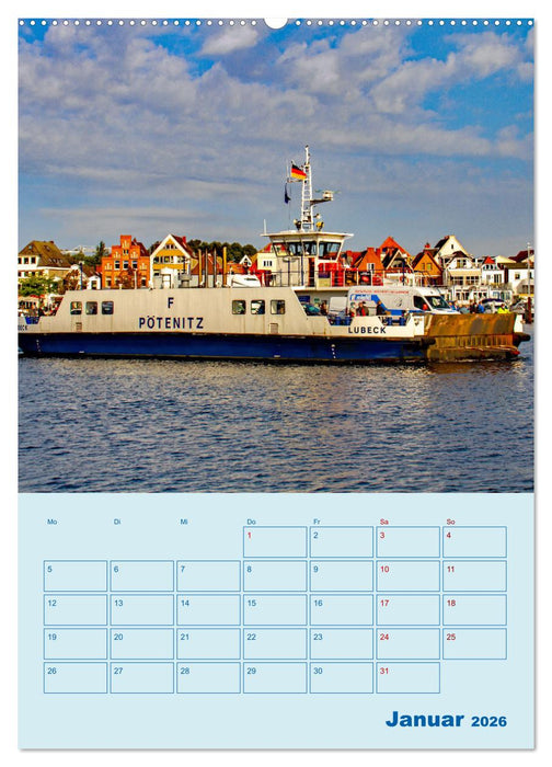 Priwall bei Travemünde – Terminplaner (CALVENDO Premium Wandkalender 2026)