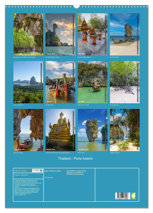 Thailand - Perle Asiens (CALVENDO Wandkalender 2026)