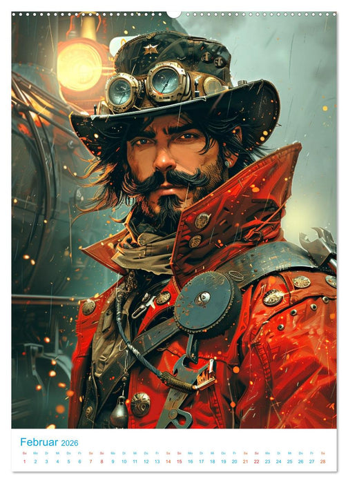 Steampunk Helden (CALVENDO Premium Wandkalender 2026)