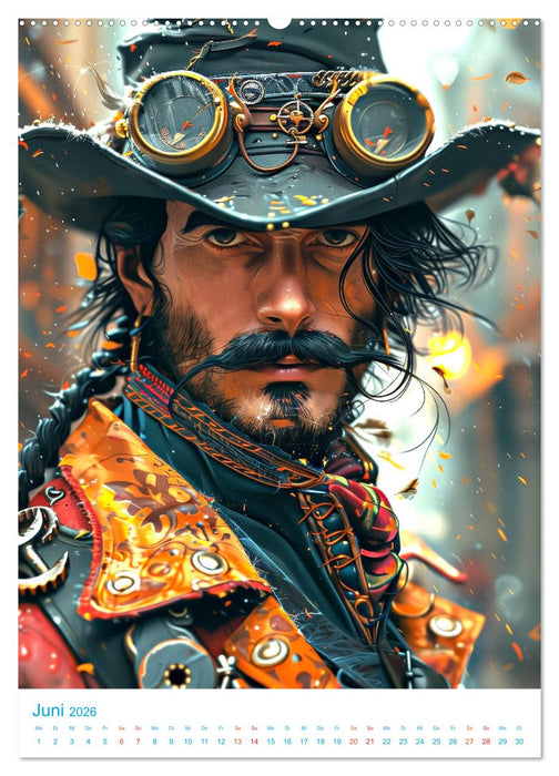 Steampunk Helden (CALVENDO Premium Wandkalender 2026)