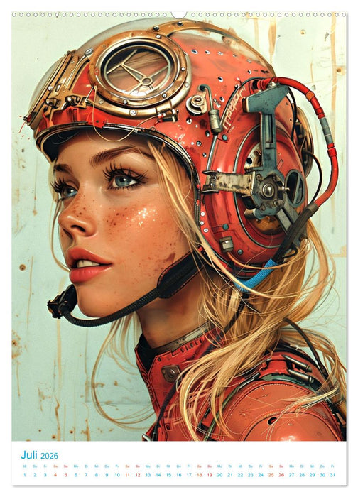 Steampunk Helden (CALVENDO Premium Wandkalender 2026)