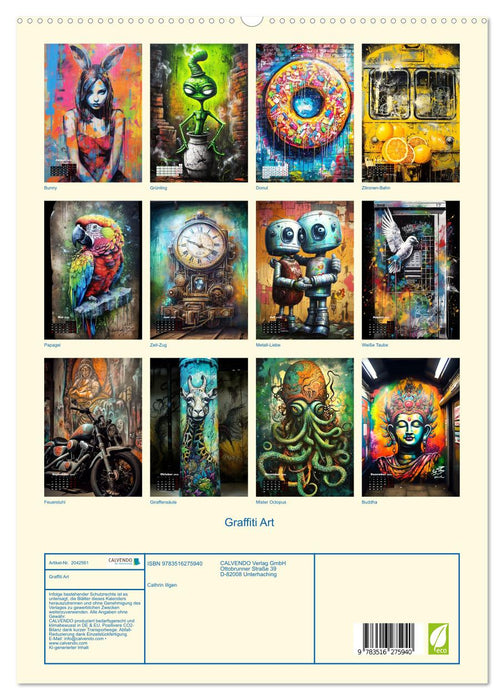 Graffiti Art (CALVENDO Premium Wandkalender 2026)
