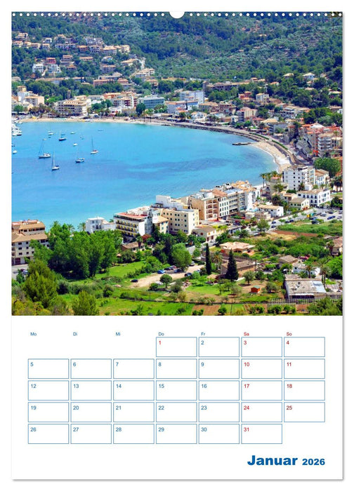 Sóller auf Mallorca – Terminplaner (CALVENDO Premium Wandkalender 2026)