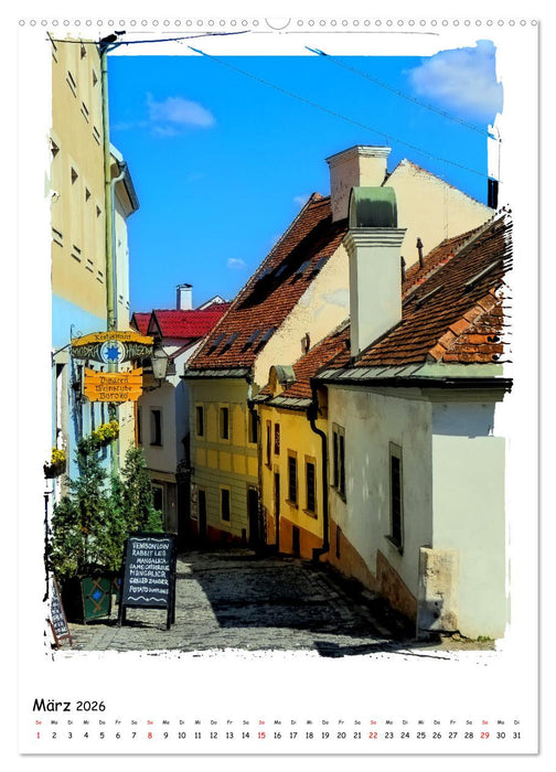Ein Tag in Bratislava (CALVENDO Premium Wandkalender 2026)