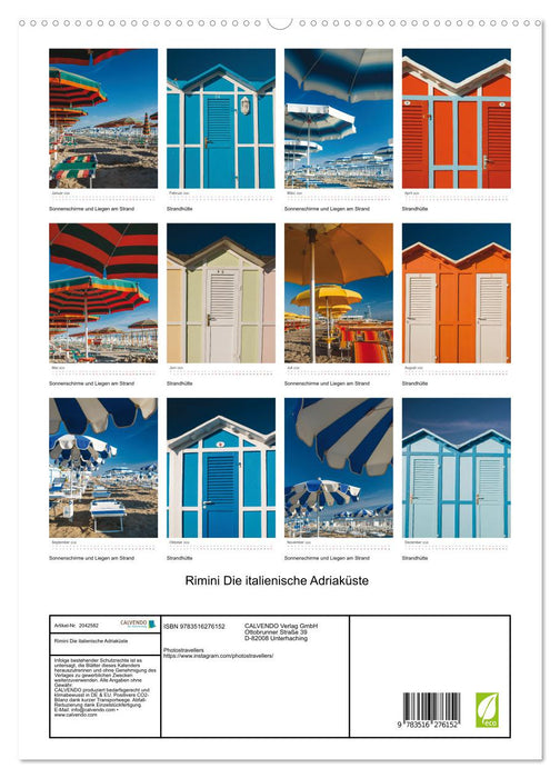 Rimini Die italienische Adriaküste (CALVENDO Premium Wandkalender 2026)