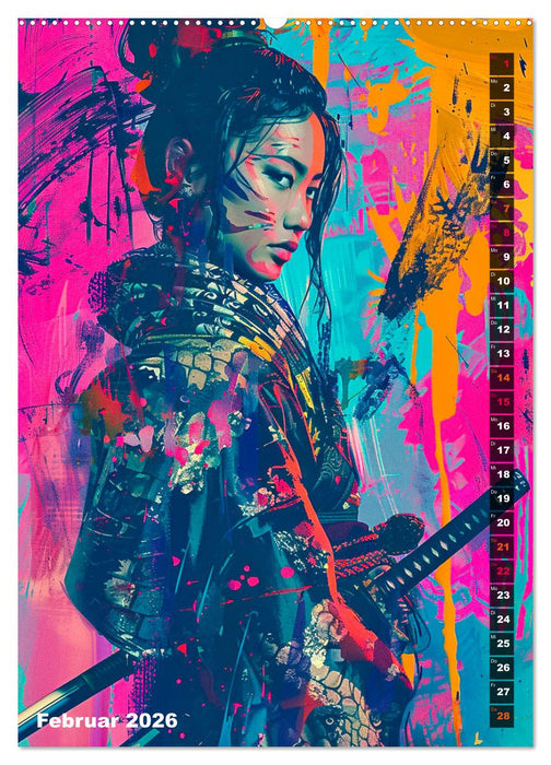 Samurai - Onna Bugeisha (CALVENDO Premium Wandkalender 2026)