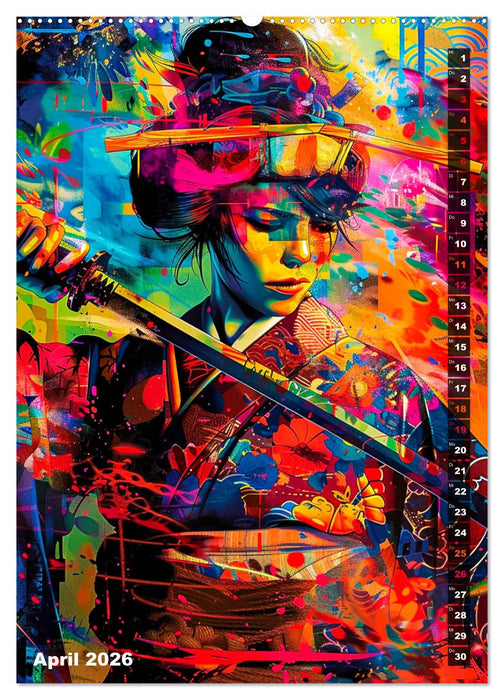 Samurai - Onna Bugeisha (CALVENDO Premium Wandkalender 2026)