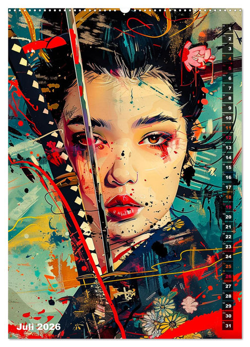 Samurai - Onna Bugeisha (CALVENDO Premium Wandkalender 2026)