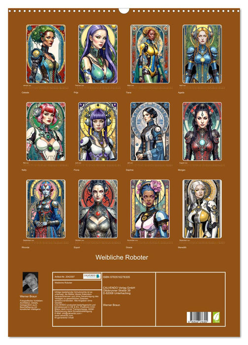 Weibliche Roboter (CALVENDO Wandkalender 2026)