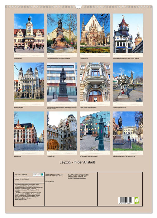 Leipzig - In der Altstadt (CALVENDO Wandkalender 2026)