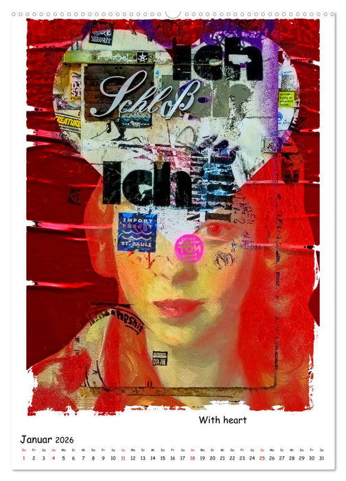 Alte Meister treffen Digital Art (CALVENDO Premium Wandkalender 2026)