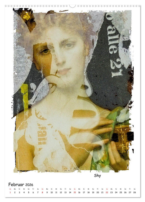 Alte Meister treffen Digital Art (CALVENDO Premium Wandkalender 2026)