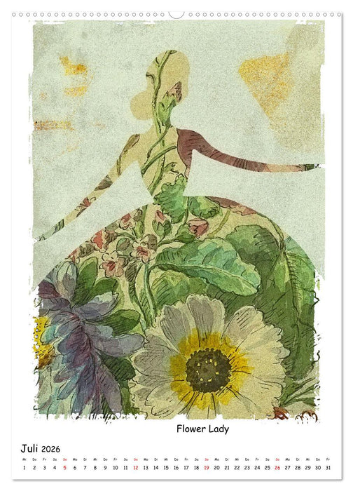 Alte Meister treffen Digital Art (CALVENDO Premium Wandkalender 2026)