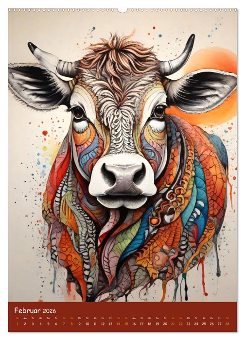 Zentangle Zoo im Kinderzimmer (CALVENDO Wandkalender 2026)