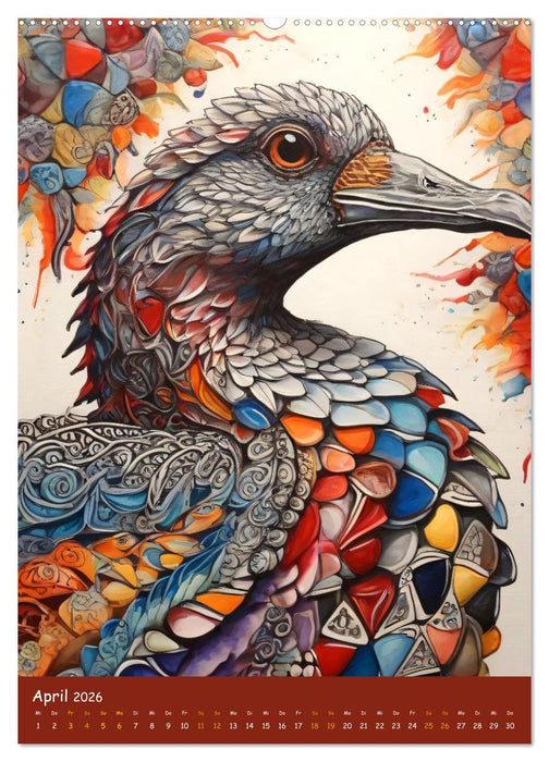 Zentangle Zoo im Kinderzimmer (CALVENDO Wandkalender 2026)