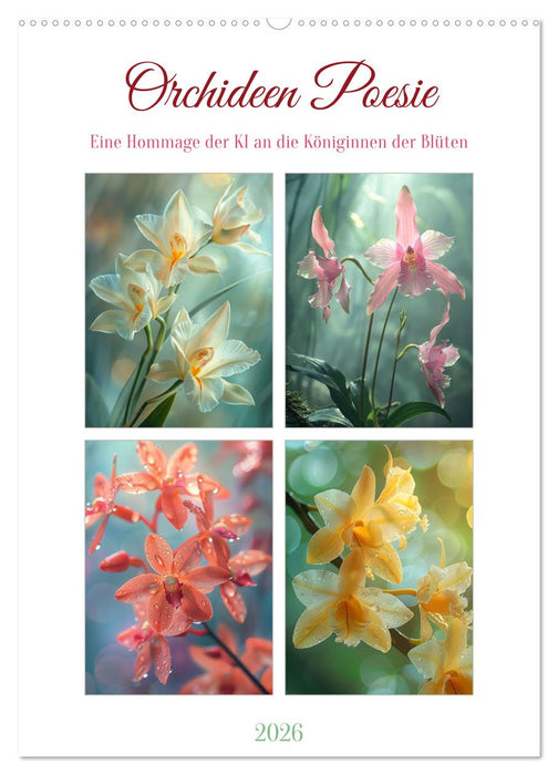 Orchideen Poesie (CALVENDO Wandkalender 2026)