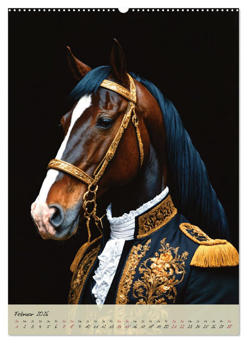 Barocke Tierportraits - Kunst und Klassik (CALVENDO Wandkalender 2026)