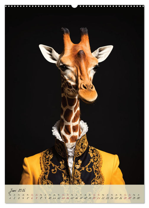 Barocke Tierportraits - Kunst und Klassik (CALVENDO Wandkalender 2026)