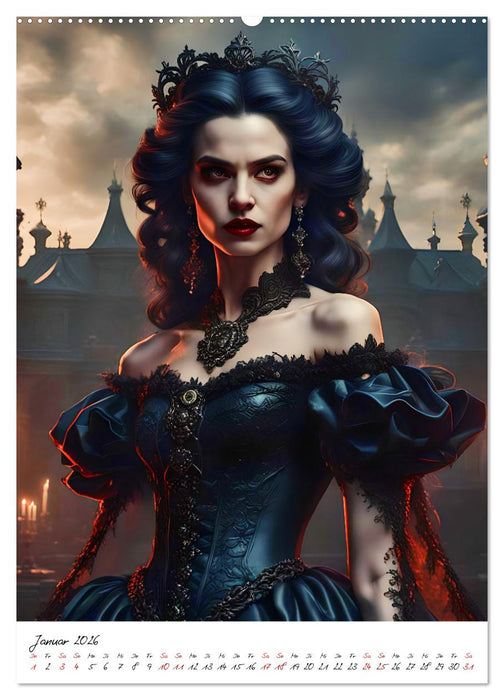 Frauen der Finsternis (CALVENDO Wandkalender 2026)