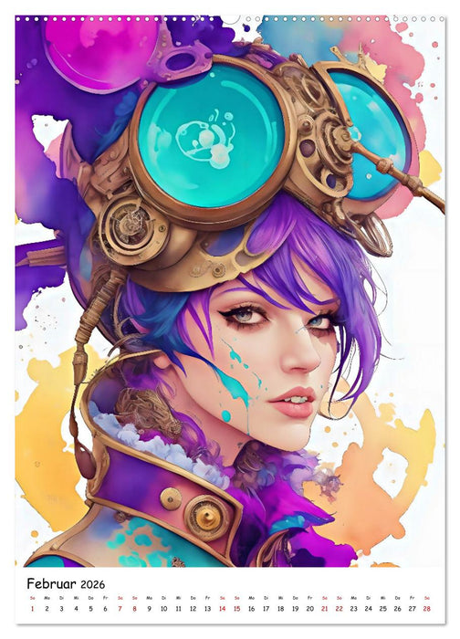Steam-Punk-Girls - Eine charmante und sympathische Subkultur (CALVENDO Premium Wandkalender 2026)