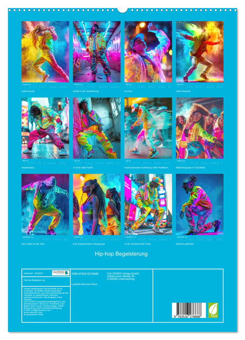 Hip-hop Begeisterung (CALVENDO Premium Wandkalender 2026)