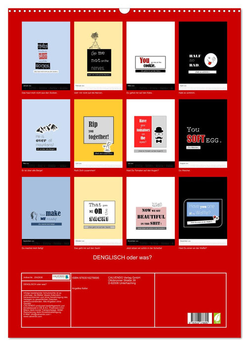 DENGLISCH oder was? (CALVENDO Wandkalender 2026)