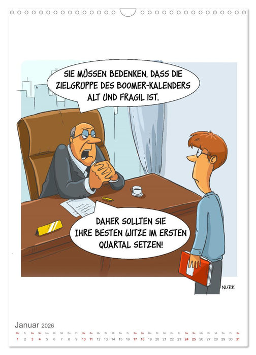 Okay, Boomer - Cartoons (CALVENDO Wandkalender 2026)