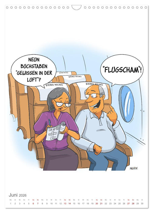 Okay, Boomer - Cartoons (CALVENDO Wandkalender 2026)