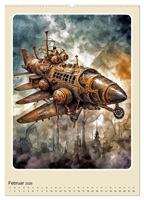 Steampunk Mobilität (CALVENDO Wandkalender 2026)