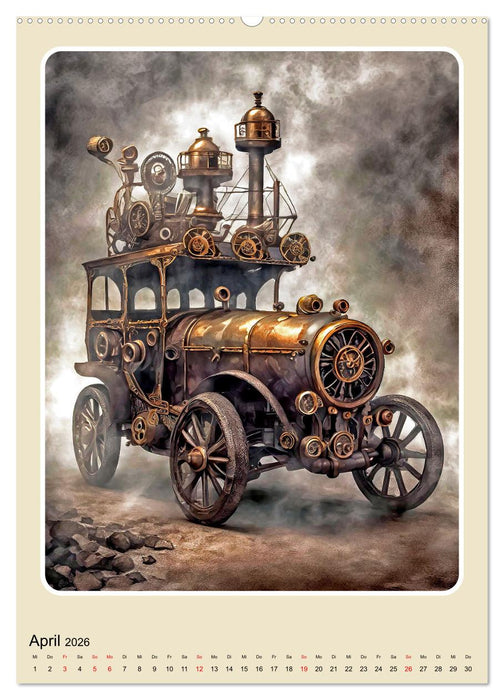 Steampunk Mobilität (CALVENDO Wandkalender 2026)
