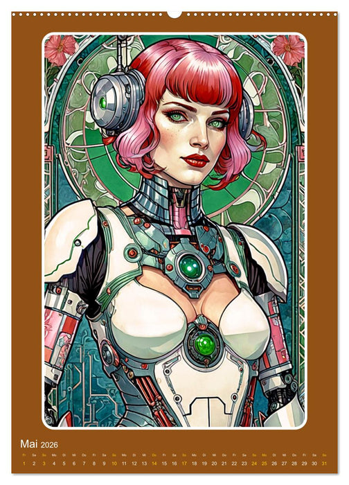 Weibliche Roboter (CALVENDO Premium Wandkalender 2026)