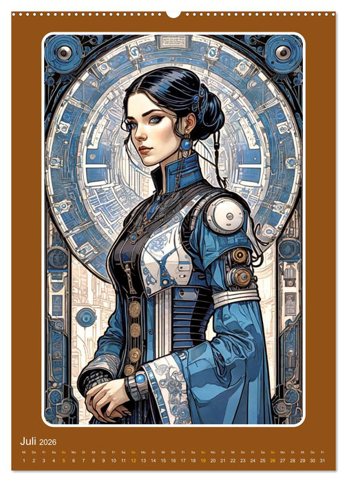 Weibliche Roboter (CALVENDO Premium Wandkalender 2026)