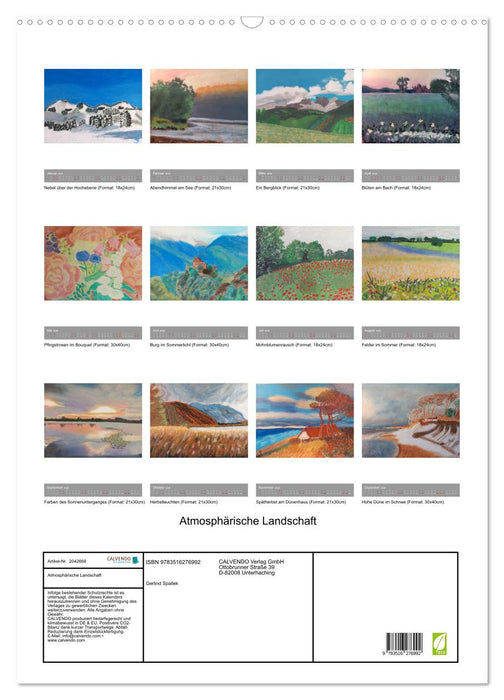 Atmosphärische Landschaft (CALVENDO Wandkalender 2026)