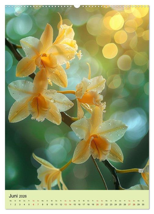 Orchideen Poesie (CALVENDO Premium Wandkalender 2026)