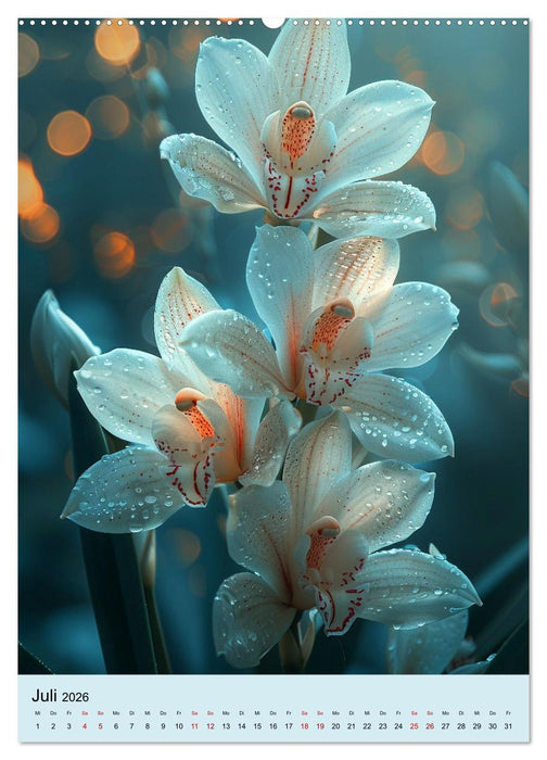 Orchideen Poesie (CALVENDO Premium Wandkalender 2026)