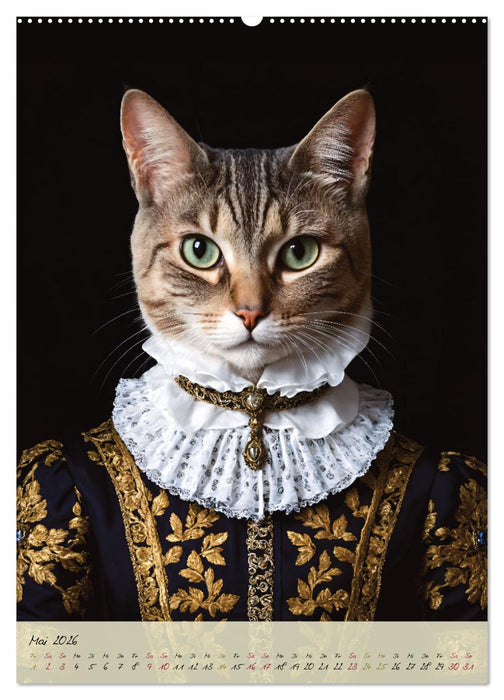 Barocke Tierportraits - Kunst und Klassik (CALVENDO Premium Wandkalender 2026)
