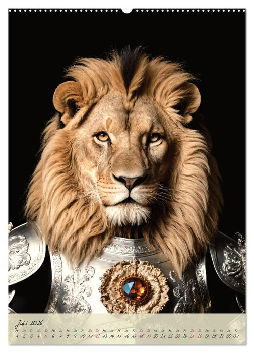 Barocke Tierportraits - Kunst und Klassik (CALVENDO Premium Wandkalender 2026)