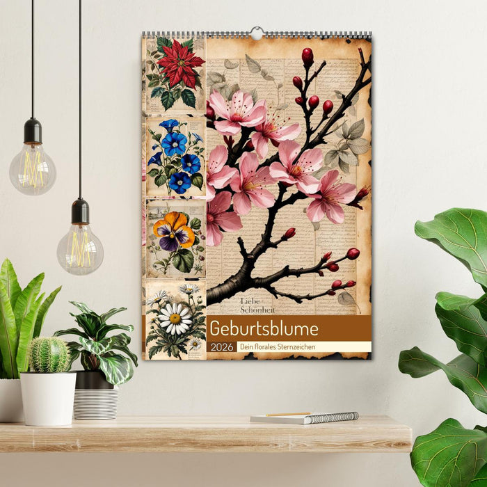 Geburtsblume, dein florales Sternzeichen (CALVENDO Wandkalender 2026)