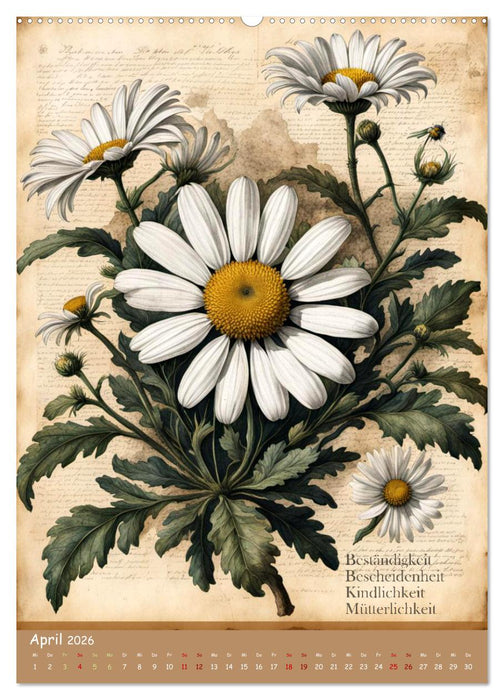 Geburtsblume, dein florales Sternzeichen (CALVENDO Wandkalender 2026)