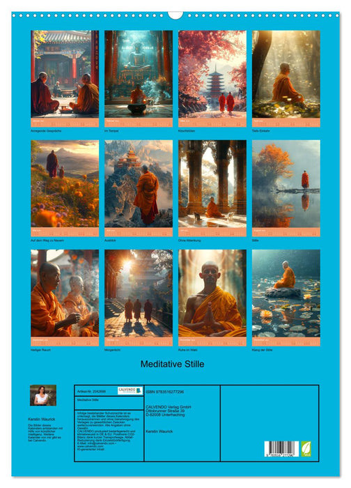 Meditative Stille (CALVENDO Wandkalender 2026)