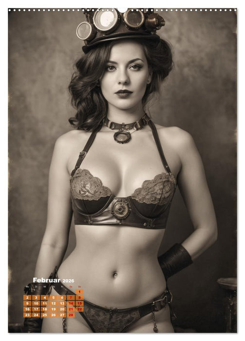 Steampunk erotisch (CALVENDO Wandkalender 2026)