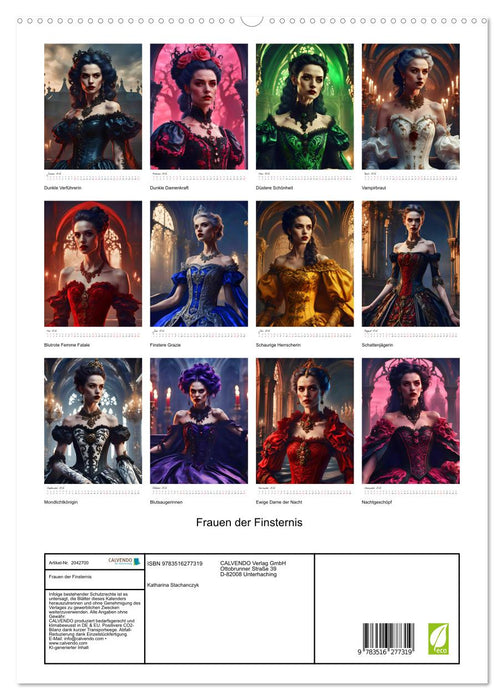 Frauen der Finsternis (CALVENDO Premium Wandkalender 2026)