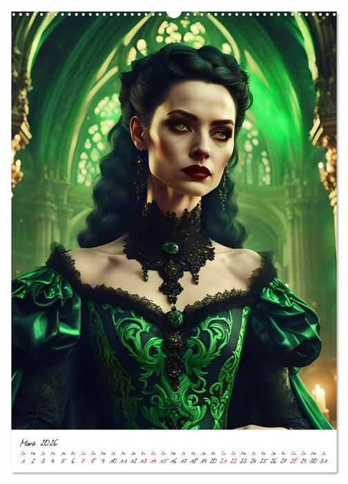 Frauen der Finsternis (CALVENDO Premium Wandkalender 2026)