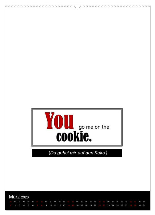 DENGLISCH oder was? (CALVENDO Premium Wandkalender 2026)