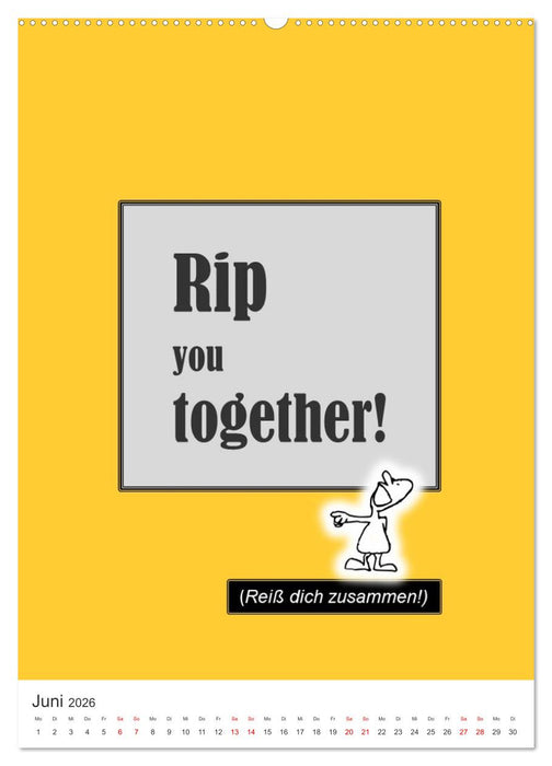 DENGLISCH oder was? (CALVENDO Premium Wandkalender 2026)